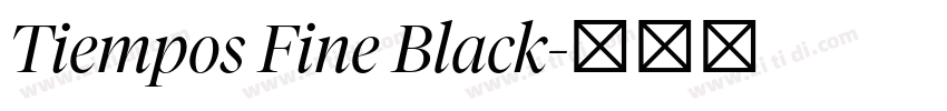 Tiempos Fine Black字体转换